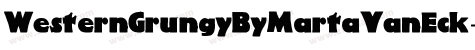 WesternGrungyByMartaVanEck-oAKB字体转换