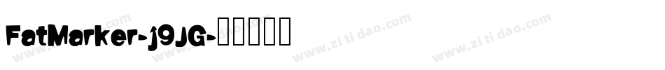 FatMarker-j9JG字体转换