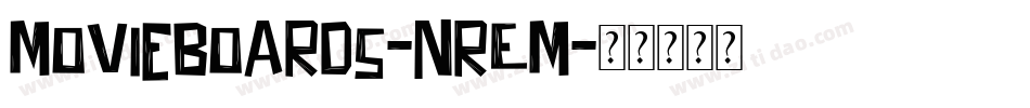 Movieboards-nrEM字体转换