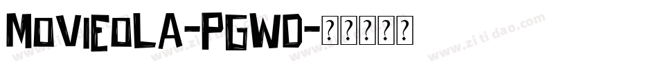 Movieola-pgwd字体转换