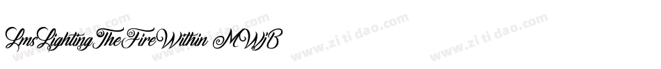 LmsLightingTheFireWithin-MWjB字体转换