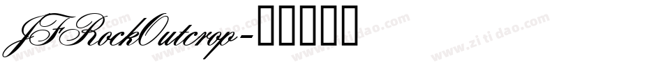 JFRockOutcrop字体转换