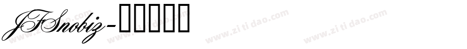 JFSnobiz字体转换