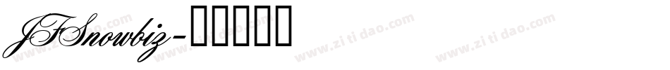 JFSnowbiz字体转换