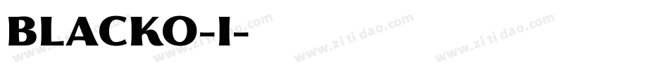 BLACKO-I字体转换