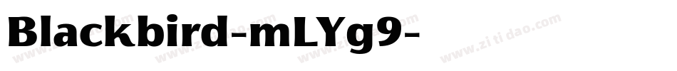 Blackbird-mLYg9字体转换