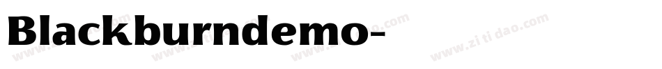 Blackburndemo字体转换