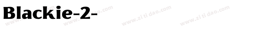 Blackie-2字体转换