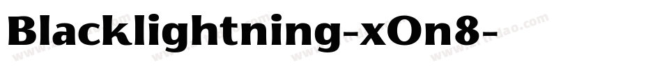 Blacklightning-xOn8字体转换