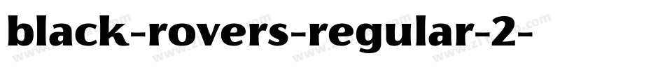 black-rovers-regular-2字体转换