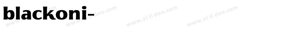 blackoni字体转换