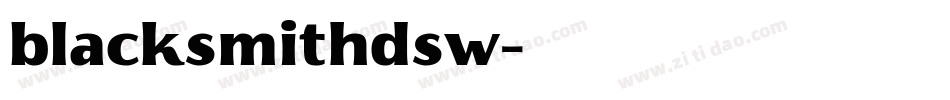 blacksmithdsw字体转换