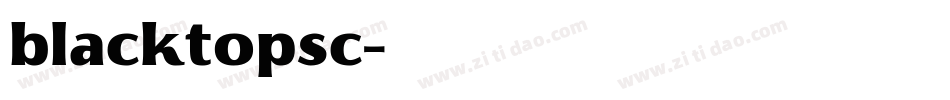 blacktopsc字体转换