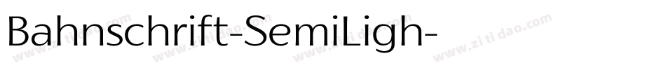 Bahnschrift-SemiLigh字体转换