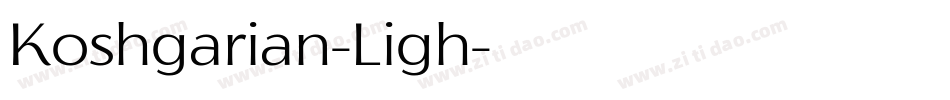 Koshgarian-Ligh字体转换