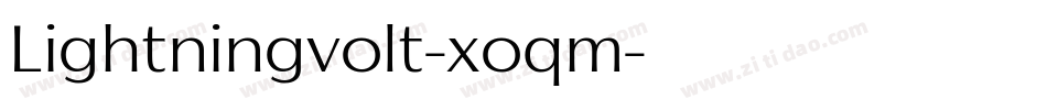 Lightningvolt-xoqm字体转换