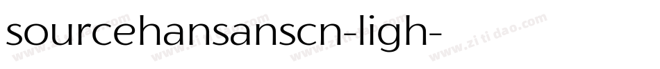 sourcehansanscn-ligh字体转换
