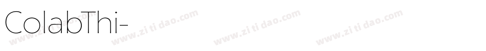 ColabThi字体转换