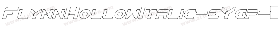 FlynnHollowItalic-eYgp字体转换