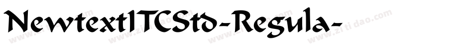 NewtextITCStd-Regula字体转换