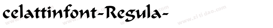 celattinfont-Regula字体转换