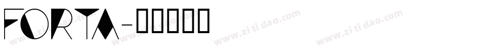 Forta字体转换