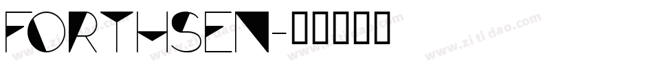 Forthsen字体转换