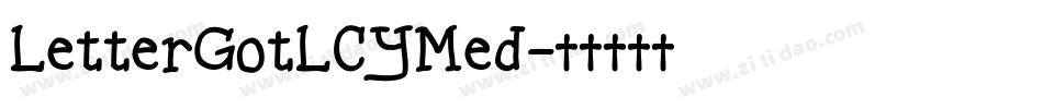 LetterGotLCYMed字体转换