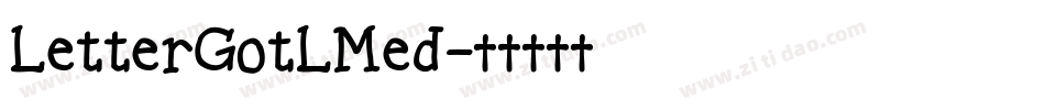 LetterGotLMed字体转换