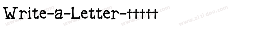 Write-a-Letter字体转换