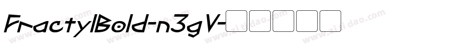 FractylBold-n3gV字体转换