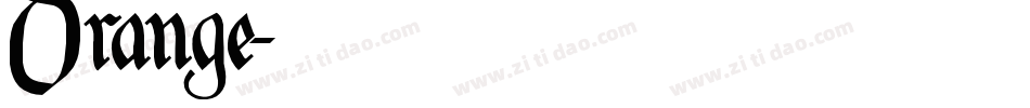 Orange字体转换