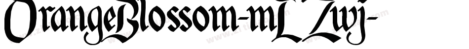 OrangeBlossom-mLZwj字体转换