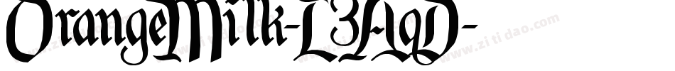 OrangeMilk-L3AqD字体转换