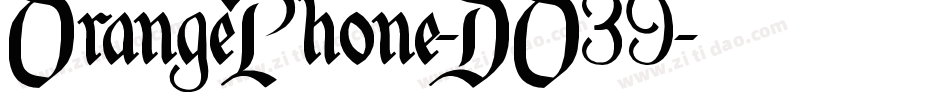 OrangePhone-DO39字体转换