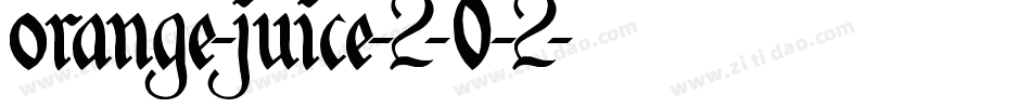 orange-juice-2-0-2字体转换