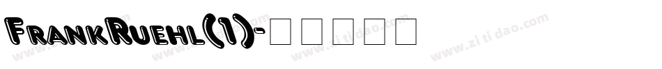 FrankRuehl(1)字体转换