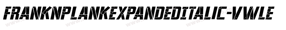 FrankNPlankExpandedItalic-vWlE字体转换