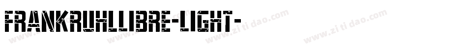 FrankRuhlLibre-Light字体转换
