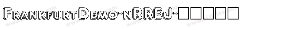 FrankfurtDemo-nRREJ字体转换