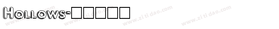 Hollows字体转换