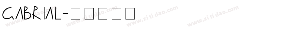 gabrial字体转换