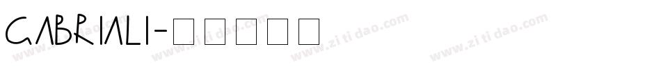 gabriali字体转换