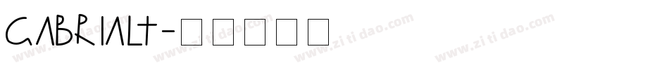 gabrialt字体转换