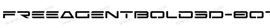 FreeAgentBold3D-8oRM字体转换