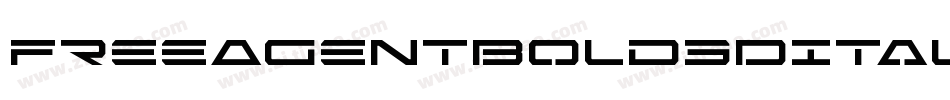 FreeAgentBold3DItalic-Y7Aq字体转换