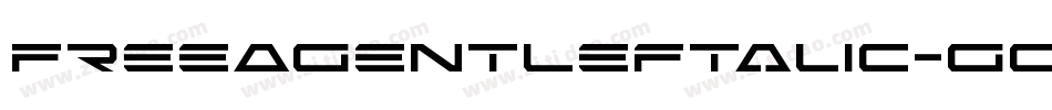 FreeAgentLeftalic-gOp3字体转换