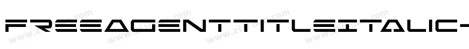 FreeAgentTitleItalic-0war字体转换