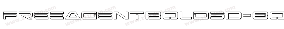 FreeAgentBold3D-8oRM字体转换
