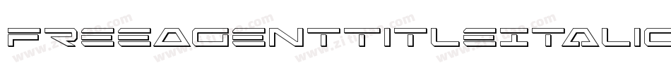 FreeAgentTitleItalic-0war字体转换